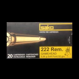 Image of Sako .222 Gamehead 110G Sp 55Gr