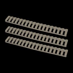 Image of Ergo 18 Slot Low Profile Ladder Rail Cover (3 Pack) Dark Earth