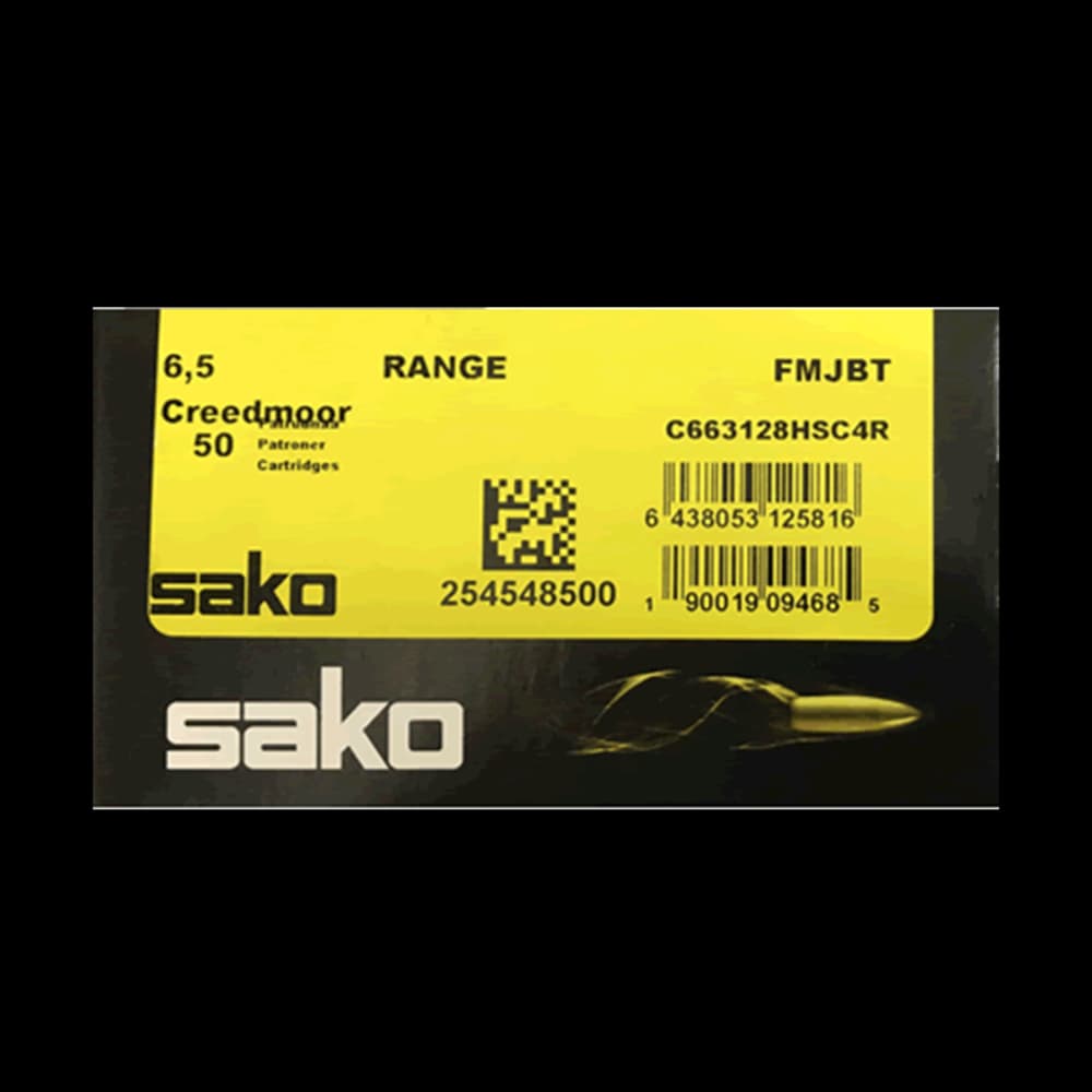 Product Image of Sako 6.5 Creedmoor 144Gr Range Fmjbt 128H