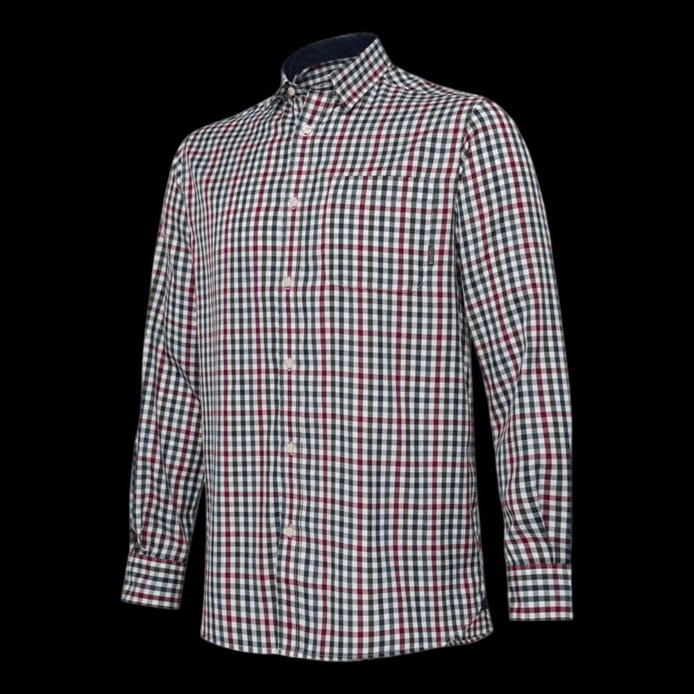 Product Image of Beretta Ellis Long Sleeve Shirt White/Bordeaux Medium