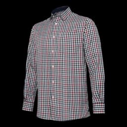 Image of Beretta Ellis Long Sleeve Shirt White/Bordeaux Medium