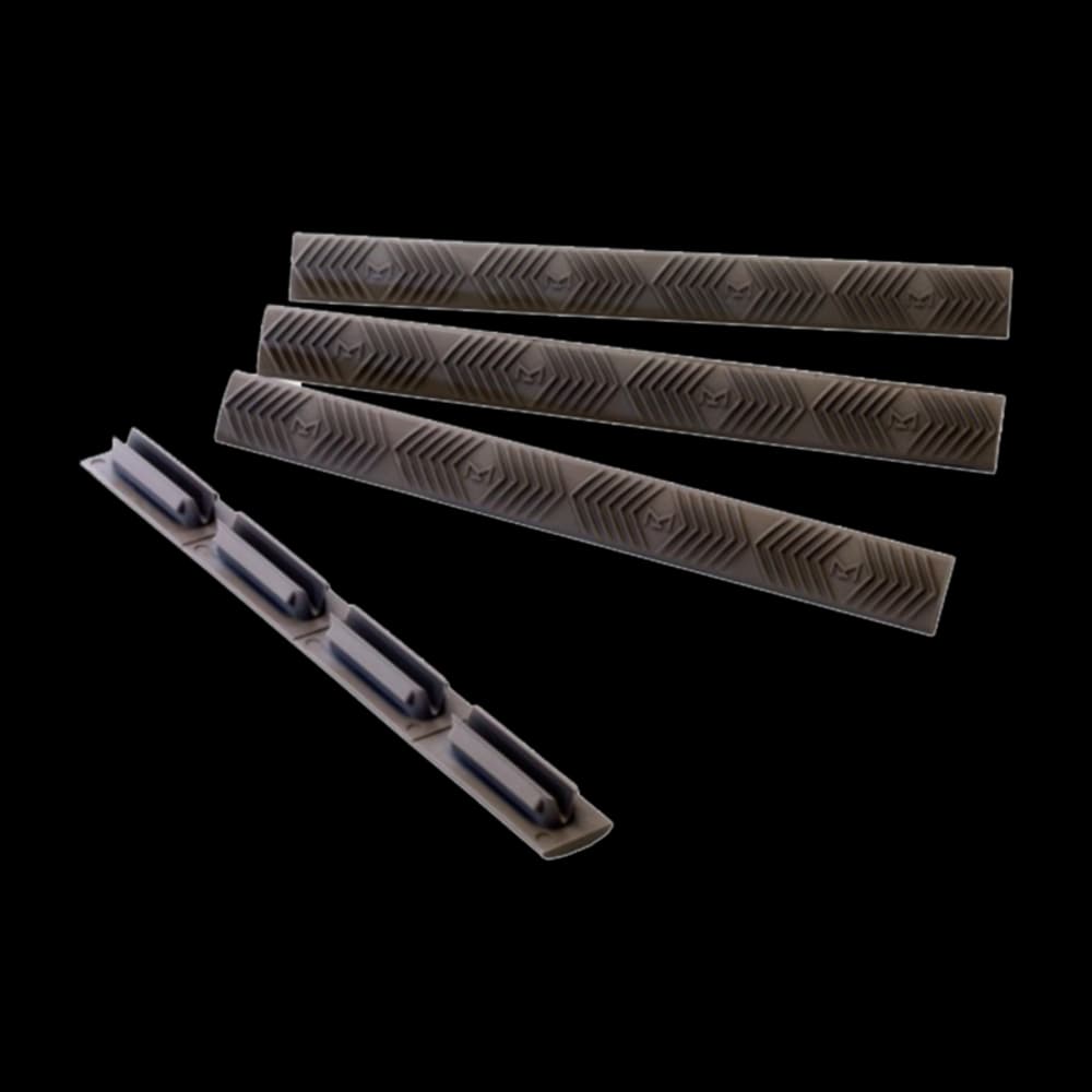 Product Image of Ergo Modular Wedgelok Rail Covers M-Lok (4 Pack) OD Green