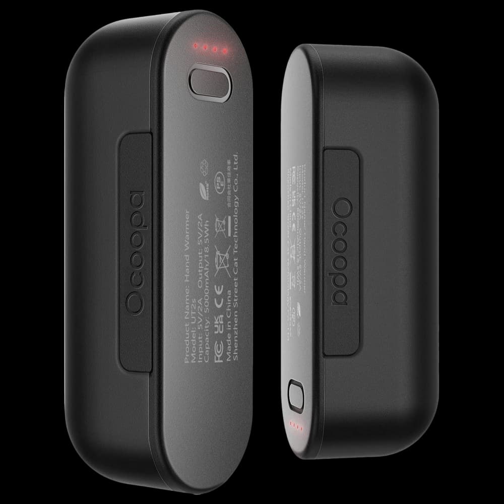 Product Image of Ocoopa UT2s Electronic Hand Warmer Black