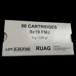 Image of Ruag 9 mm Luger 124gr FMJ Ammunition