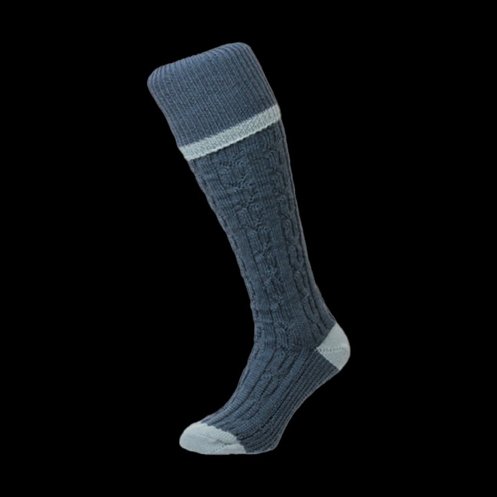 Product Image of Cable Striped Shooting Socks Denim