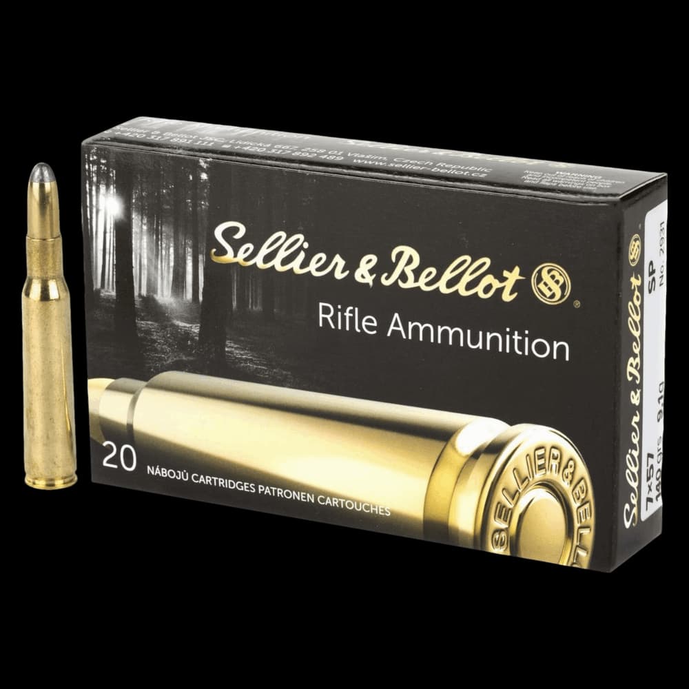 Product Image of S&B 7x57 R Soft Point 139gr Rifle Ammo