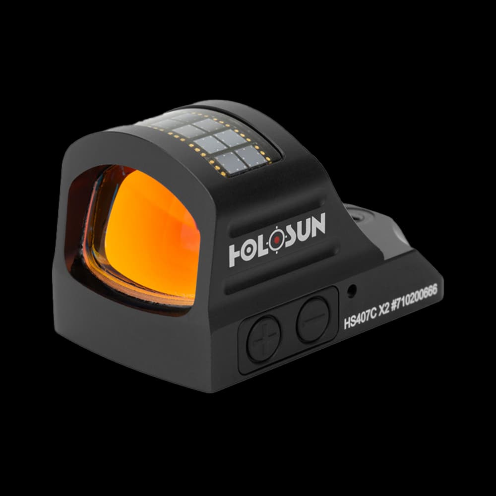 Product Image of Holosun 407C X2 - 2 MOA Red Dot Solar Powered Reflex Sight