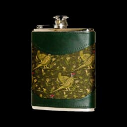 Image of Bisley Hip Flask 6Oz Leather/Fabric