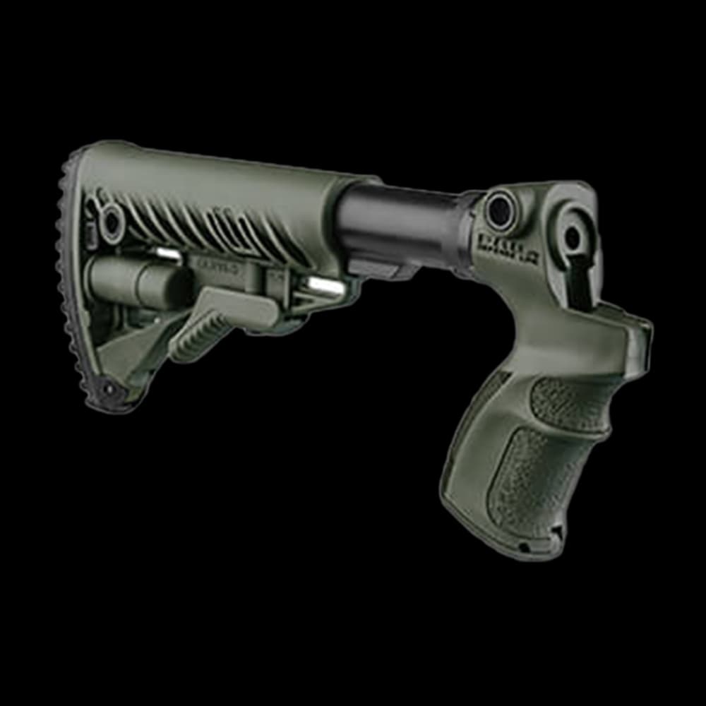 Product Image of FAB Defense Mossberg 500 Solid Piece Pistol Grip Stock Green