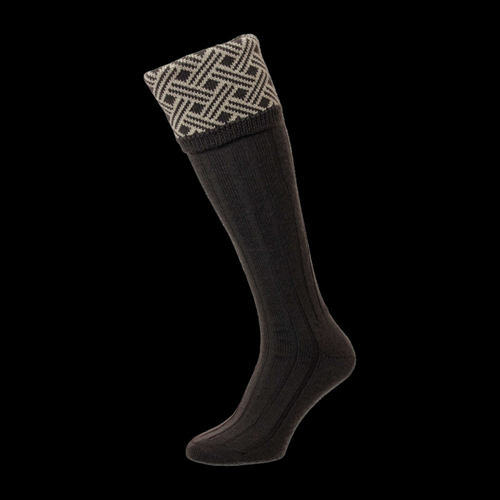 Product Image of Langton Lattice Shooting Socks Chocolate