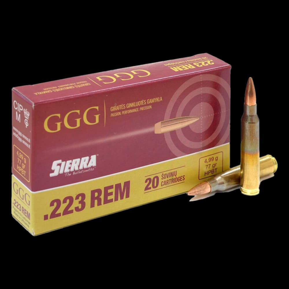 Product Image of Military GGG 223 FMJ 77gr Match Ammunition