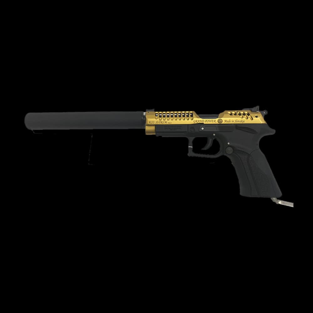 Product Image of Grand Power K22  X-Trim 22LR Long Barrel Pistol Gold