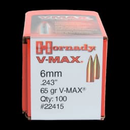 Image of Hornady 6Mm 65Gr V-Max (100)