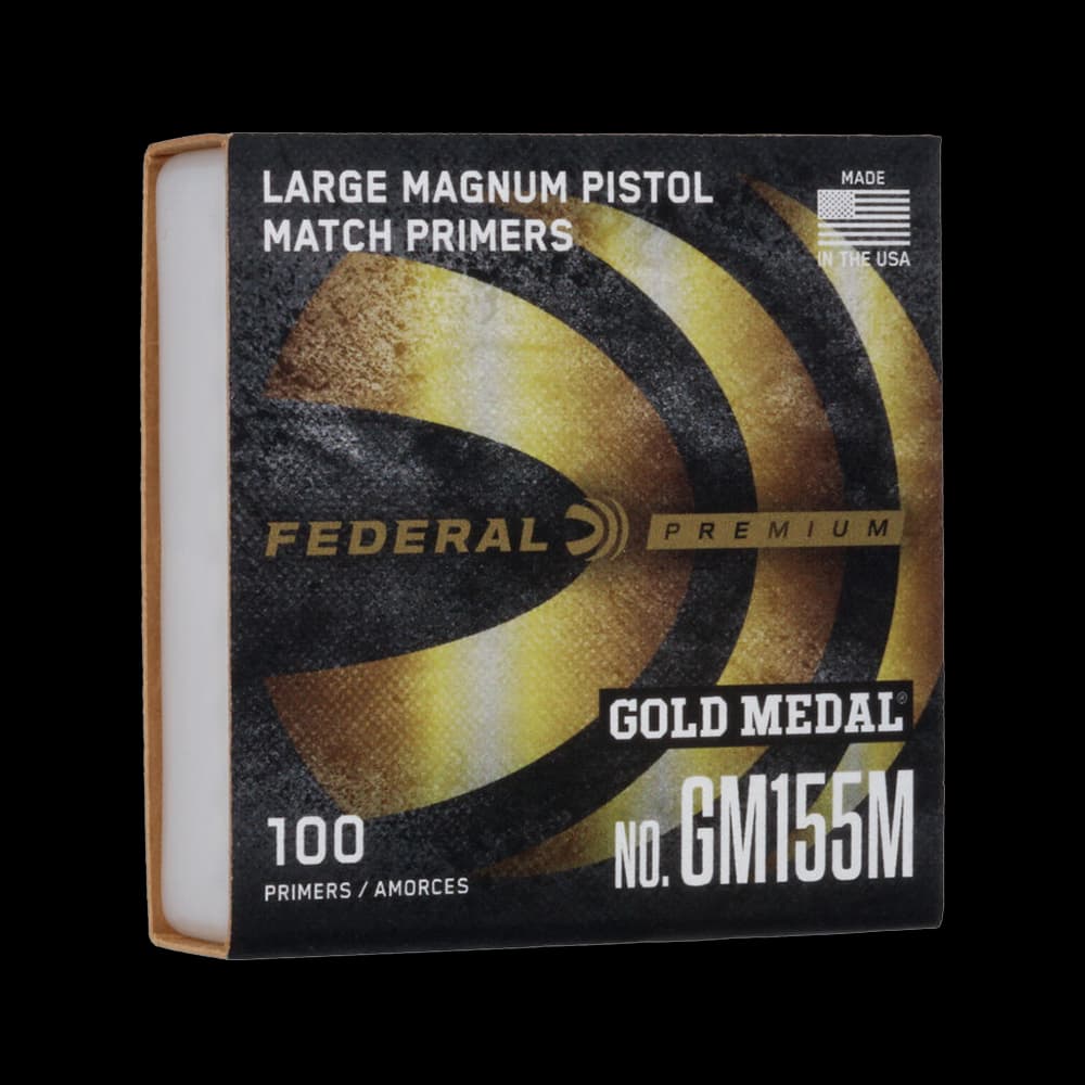 Product Image of Fedral Gold Medal Magnum Large Pistol Primer (100 Pack)