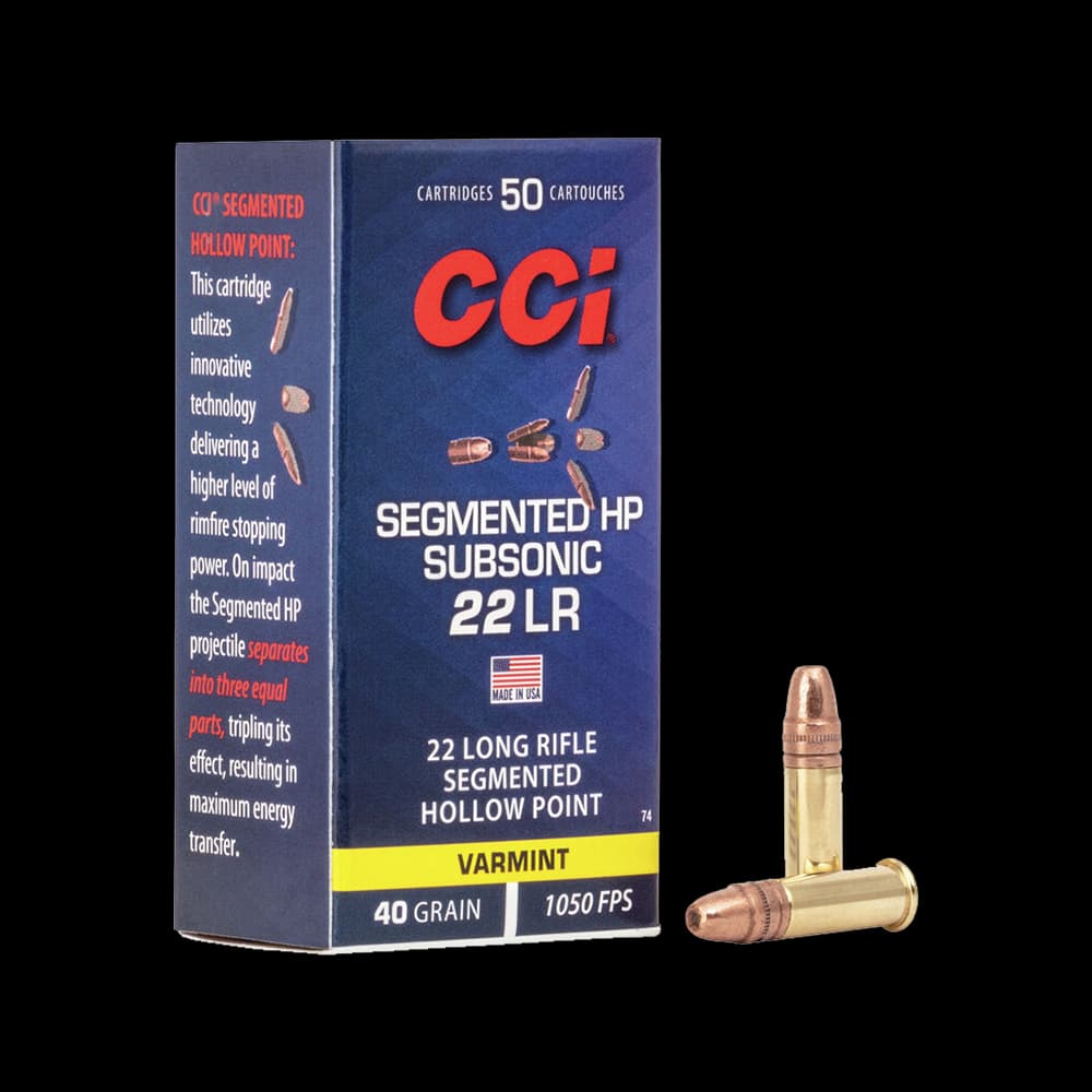 Product Image of CCI Subsonic Segmented Hollow Point 22LR 40gr