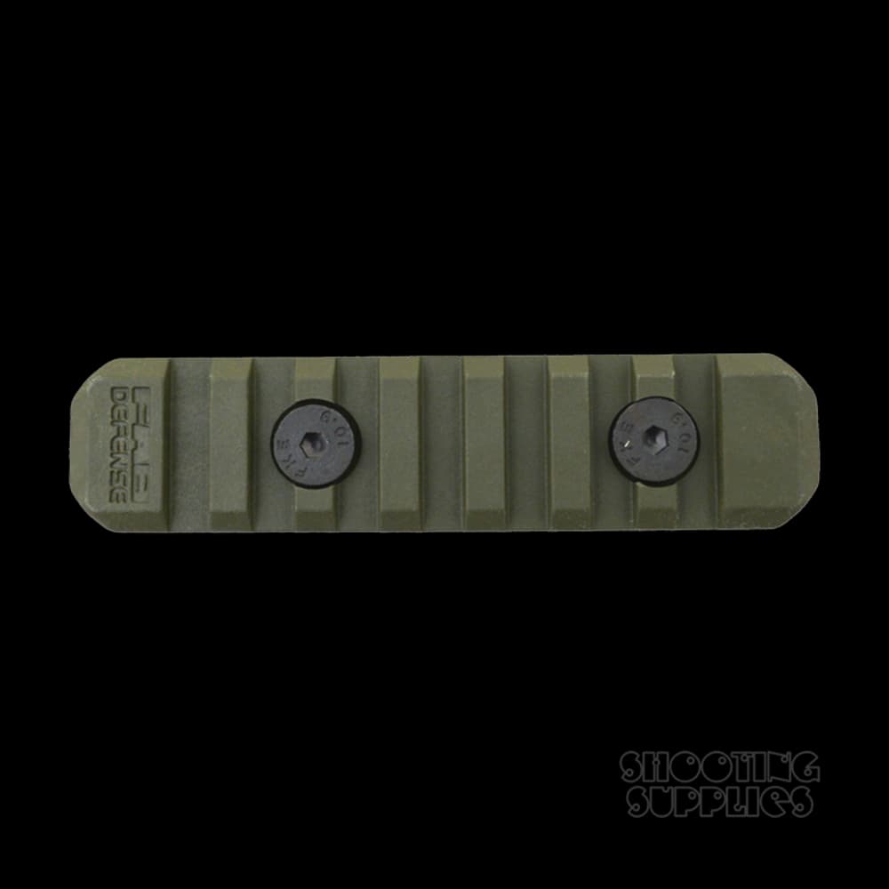 Product Image of FAB Defense M-Lok Plastic Rail 8 Slot Green