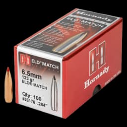 Image of Hornady Eld Match 6.5Mm 123Gr Bullets (100)