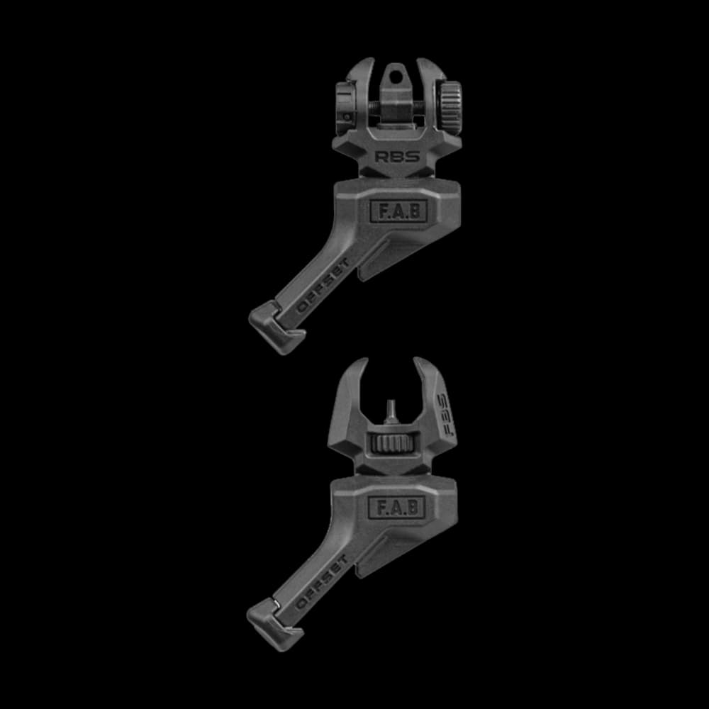 Product Image of FAB Defense Front And Rear Offset Folding Sights Left Hand