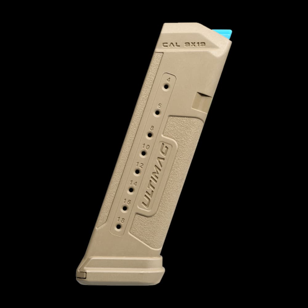 Product Image of FAB Defense Ultimag Glock Magazine Tan 18 Rounds