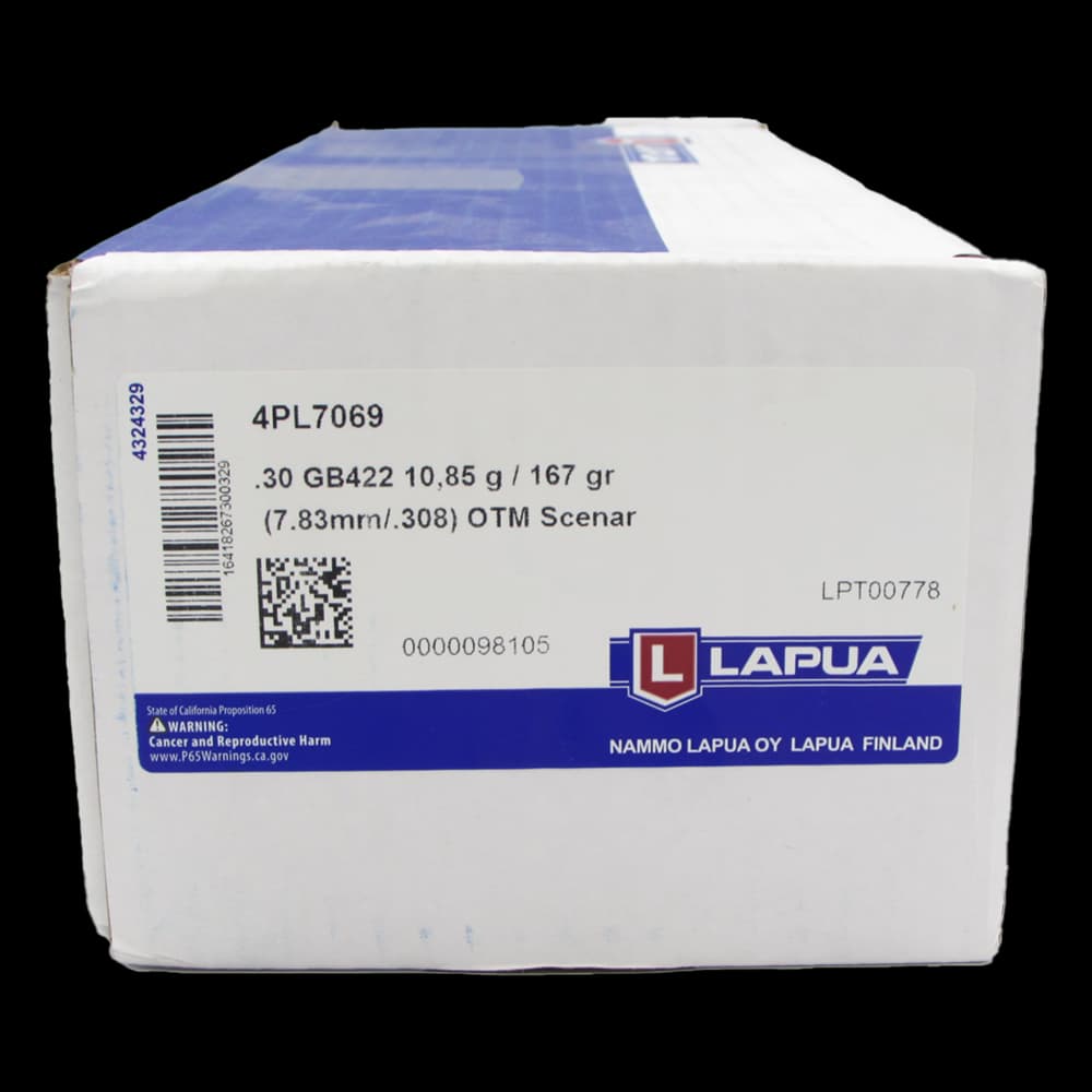 Product Image of Lapua Scenar 30 Cal 167 Gr Hp Bt Bullets