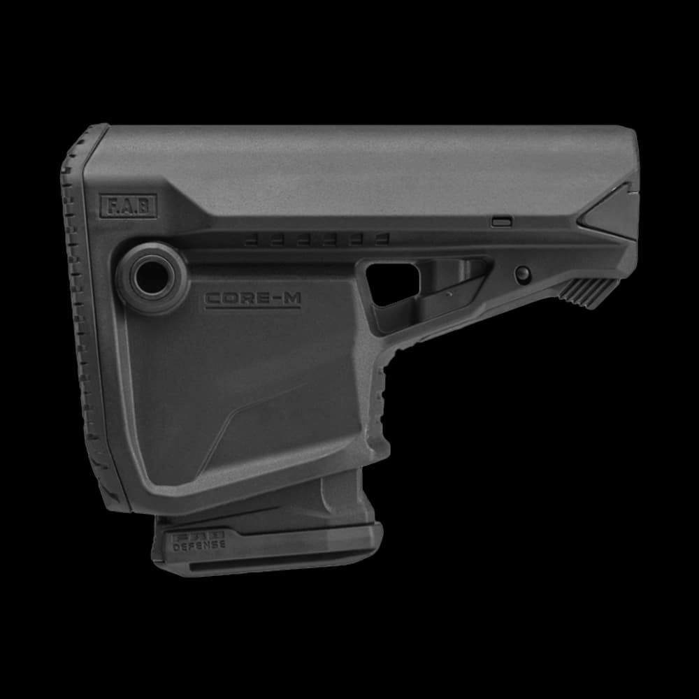 Product Image of FAB Defense GL Core Stock With Mag Holder Black