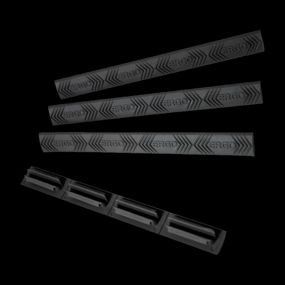 Product Image of Ergo Modular Wedgelok Rail Covers M-Lok (4 Pack) Black