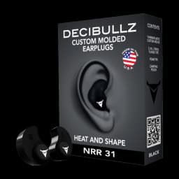 Image of Decibullz Custom Moulded Reusable Ear Plugs Black