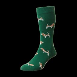 Image of Hound Shooting Socks Green