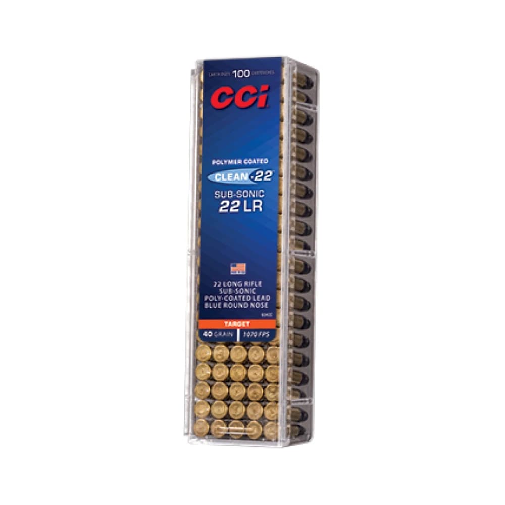 Product Image of CCI Clean Subsonic Blue 22LR 40gr