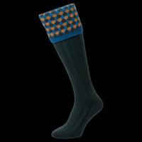 Hadleigh Diamond Shooting Socks Racing Green - Size 6-11