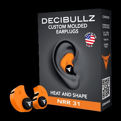Buy Decibullz Custom Moulded Reusable Ear Plugs Orange at Shooting Supplies