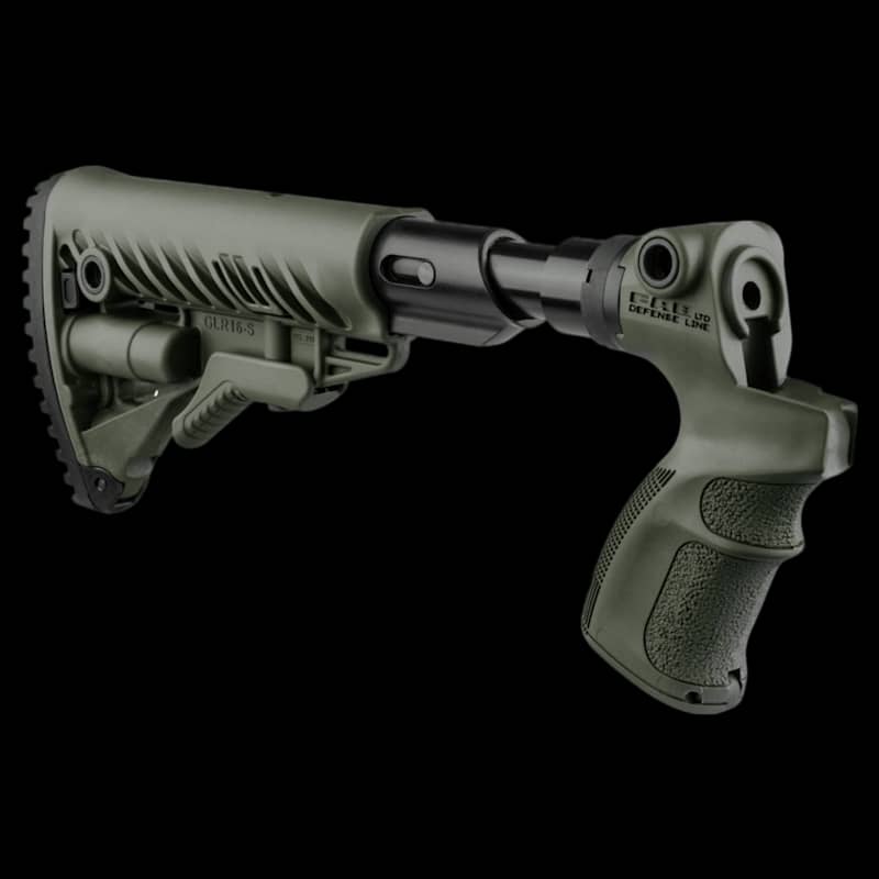 FAB Defense Mossberg 500 M4 Buttstock With Shock Absorber Green