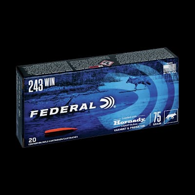 Buy Federal V-Max Hunting 243 75G at Shooting Supplies