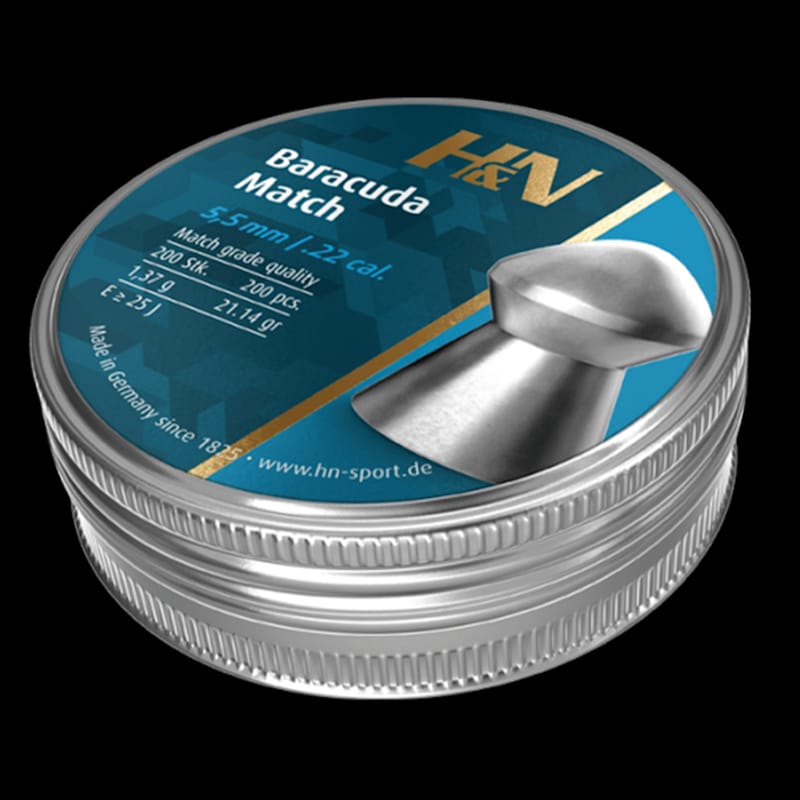 Buy H&N Baracuda Match .22 Pellets (200) at Shooting Supplies