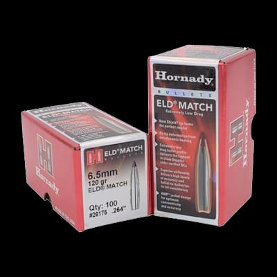 Buy Hornady 6.5 mm 120Gr ELD Match Bullets (100) at Shooting Supplies