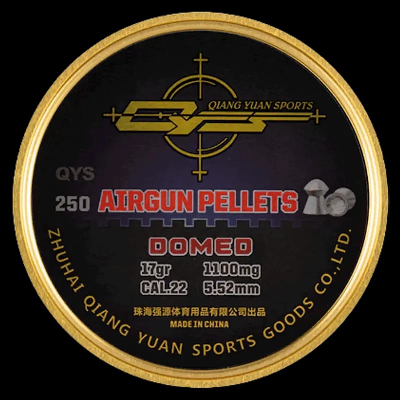 Buy QYS Domed Nose .22/5.52 Pellets 17gr at Shooting Supplies