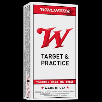 Buy Winchester 9 mm Luger 115gr FMJ Ammunition at Shooting Supplies
