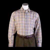 Bonart Sheringham Shirt Beige/Green 17.5 XXXL