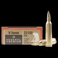 Federal Sierra Gameking Boat Tail V-Shock 22-250 55gr