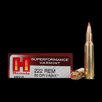 Buy Hornady Superformance Varmint 222 V Max 50Gr at Shooting Supplies