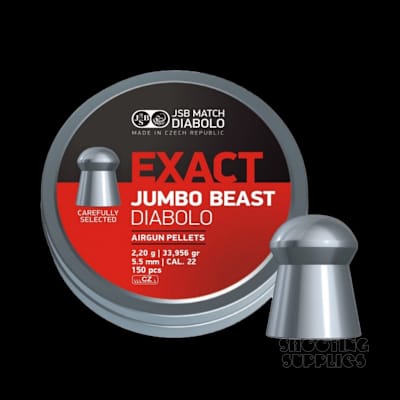 Buy Jsb Jumbo Exact Beast .22/34Gr (150) at Shooting Supplies