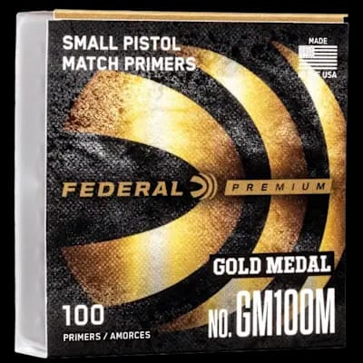 Buy Federal Gold Medal Small Pistol Primer (100 Pack) at Shooting Supplies