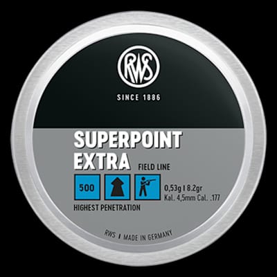 Buy RWS Superpoint Extra .177 8.2Gr Pellets at Shooting Supplies