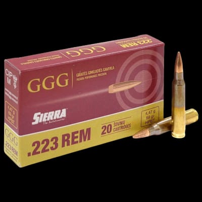 Buy Military GGG 223 FMJ 69gr Match Ammunition at Shooting Supplies