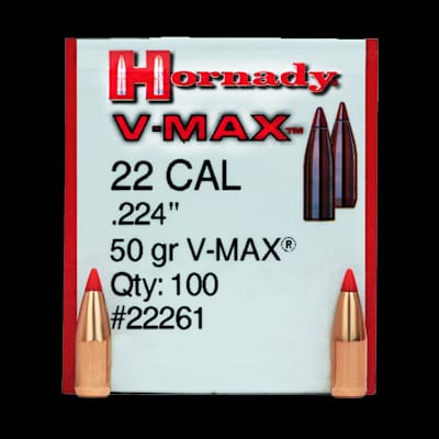 Buy Hornady .224 50Gr V Max (100) at Shooting Supplies
