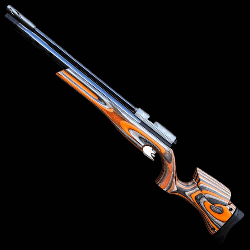 Air Arms HFT 500 Air Rifle .177 Orange/Grey Laminate - Image 1