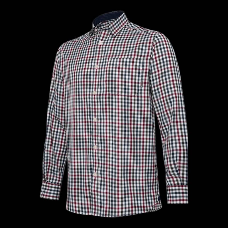 Beretta Ellis Long Sleeve Shirt White/Bordeaux Large - Image 1