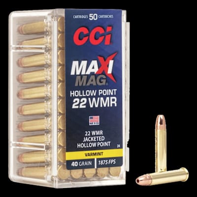 Buy CCI Maxi-Mag 22 WMR 40gr Bullets at Shooting Supplies