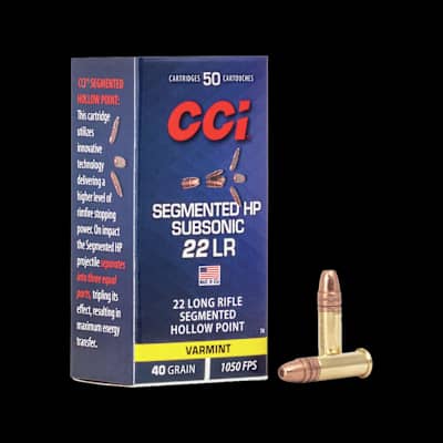 CCI Subsonic Segmented Hollow Point 22LR 40gr