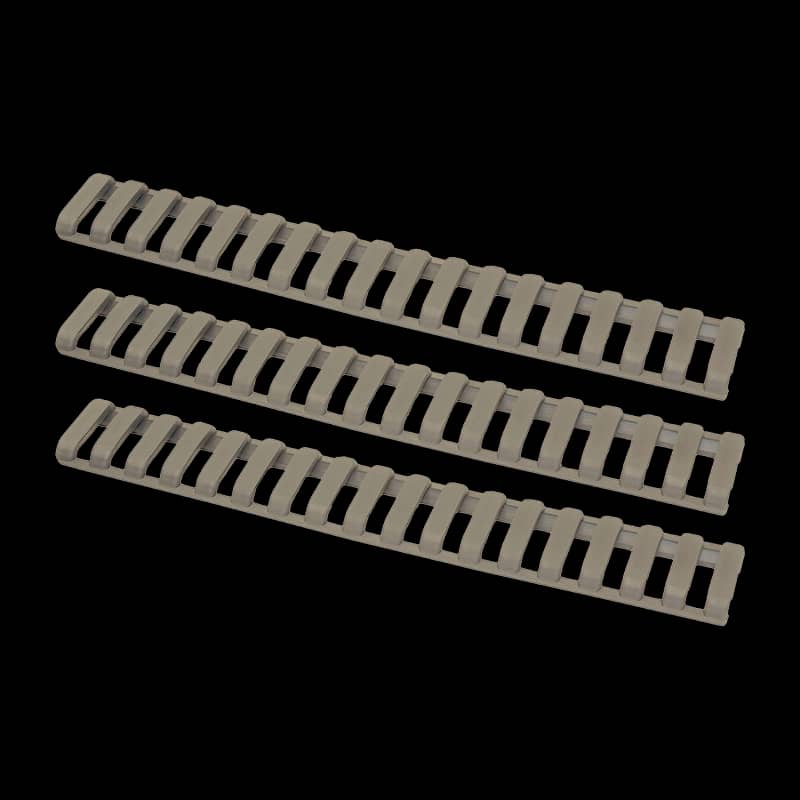 Ergo 18 Slot Low Profile Ladder Rail Cover (3 Pack) Dark Earth - Image 1